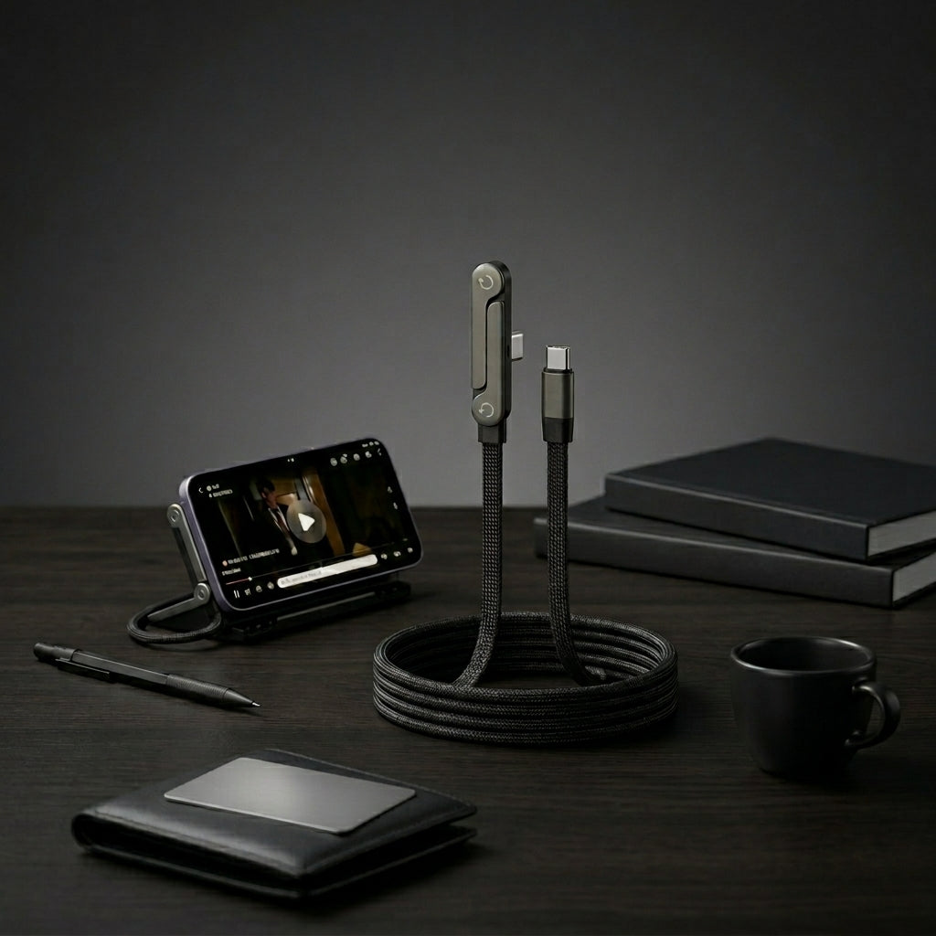 ChargeStand Pro is a 2-in-1 USB-C charging cable