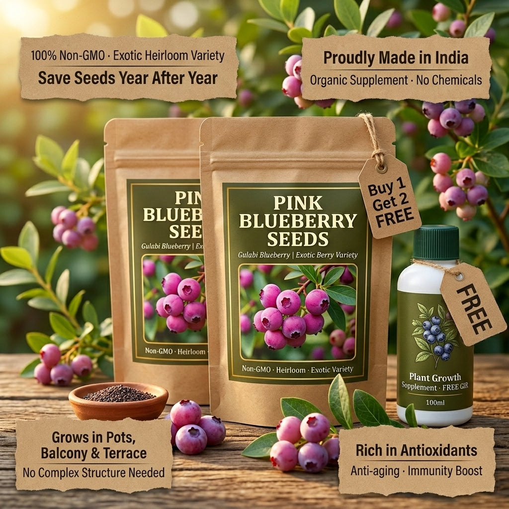 Exotic Pink Blueberry Kit— 2 Packets + Supplement FREE