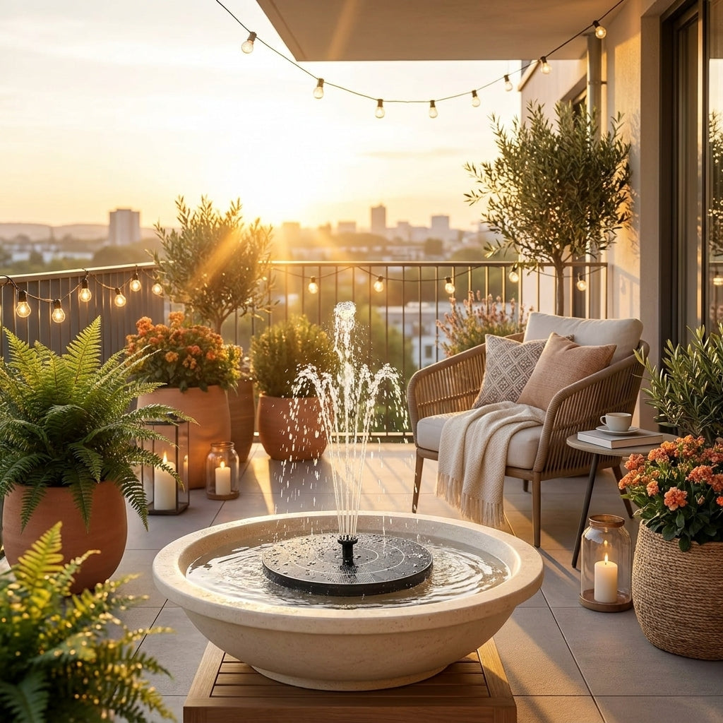 SolarNest Bird Bath Fountain