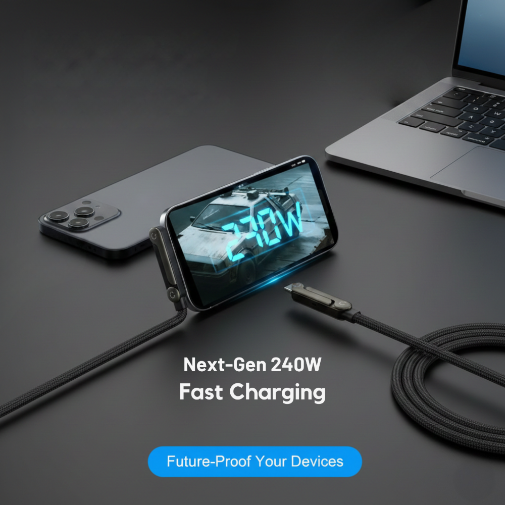 ChargeStand Pro is a 2-in-1 USB-C charging cable