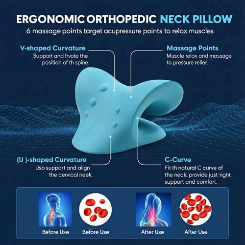 Cervical Neck Traction Pillow (Lab Certified)