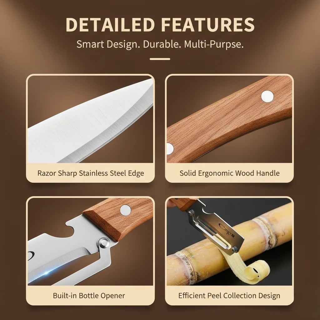 PurePeeler™ Premium Peeler with Bottle Opener